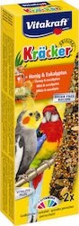 Vitakraft Kräcker Food Sticks for Medium Parrots με Μέλι & Ευκάλυπτο 2τμχ 180gr