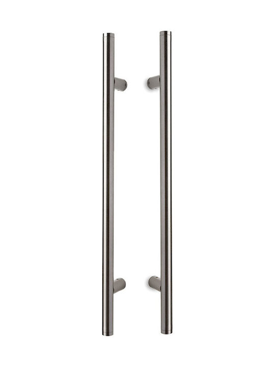 Convex Handle Front Door 641 641-500S05M01 Pair 400mm Nickel / Inox