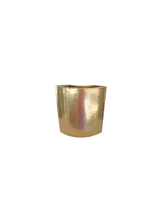 Art et Lumiere Διακοσμητικό Βάζο Κεραμικό Χρυσό 22x22x25cm