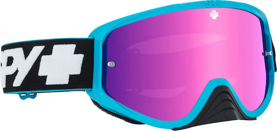 Spy Μάσκα Μοτοσυκλέτας Woot Race Clear AFP Slice Blue/Smoke/Pink Spectra