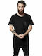 Urban Classics TB827 Men's Short Sleeve T-shirt Black / Black