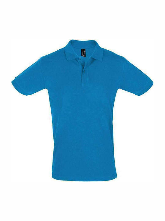 Sol's Perfect Men's Short Sleeve Promotional Blouse Aqua