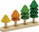 Plan Toys Παιχνίδι Στοίβαξης Δεντράκια Ταξινόμησης από Ξύλο για 18+ Μηνών