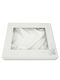 Marhome Tabletop Rectangle Wedding Crown Case Paper Silver 25x30cm