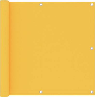 vidaXL Διαχωριστικό Σκίασης σε Ρολό Κίτρινο 0.9x3m από Ύφασμα Oxford