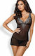 Obsessive Σετ Sexy Babydoll Black