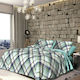 SB Home Сет Чаршафи 230x260см. Amazon Петрол 4бр