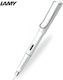 Lamy Safari 019 Πένα Γραφής Fine Λευκή από Πλαστικό με Μπλε Μελάνι