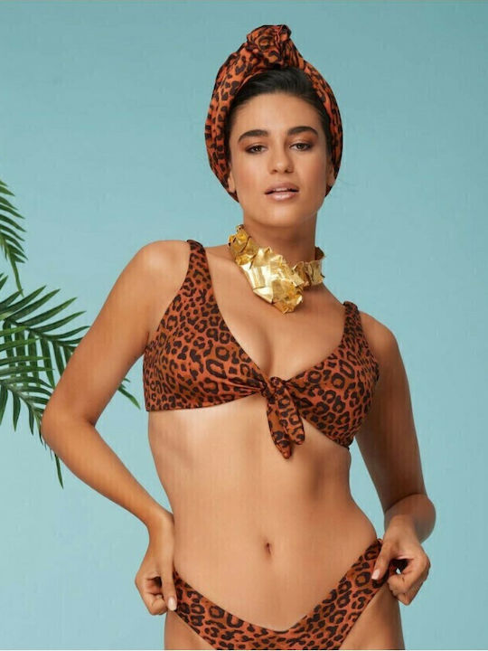 BP-2156 Bikini Triangle B Cup Animal Print