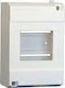 Dabler Wall mounted 4-Elements Fuse Box with 1 Row W90xH130xD60mm