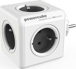 Allocacoc 5-Outlet PowerCube without Cable White