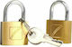 Travel Blue Padlock Brass with Key Set 20mm Blue 2pcs