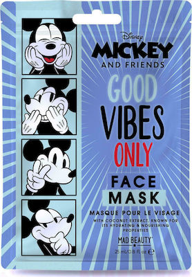 Mad Beauty Mickey Gesichtsmaske für das Gesicht für Feuchtigkeitsspendend 1Stück