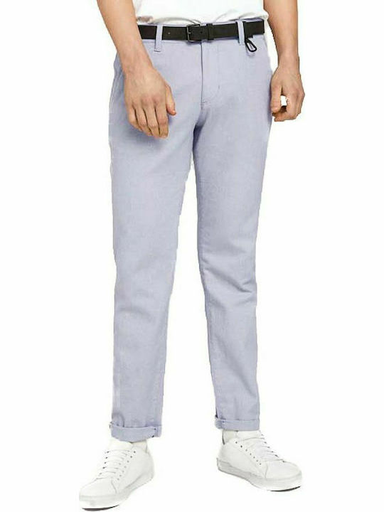 Tom Tailor Men's Trousers Chino Elastic in Slim Fit Gray