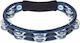 Meinl Traditional ABS Aluminum Jingles Blue Plastic Hand Tambourine with Double Row Jingles