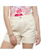 Women's Jean High-waisted Shorts Ecru