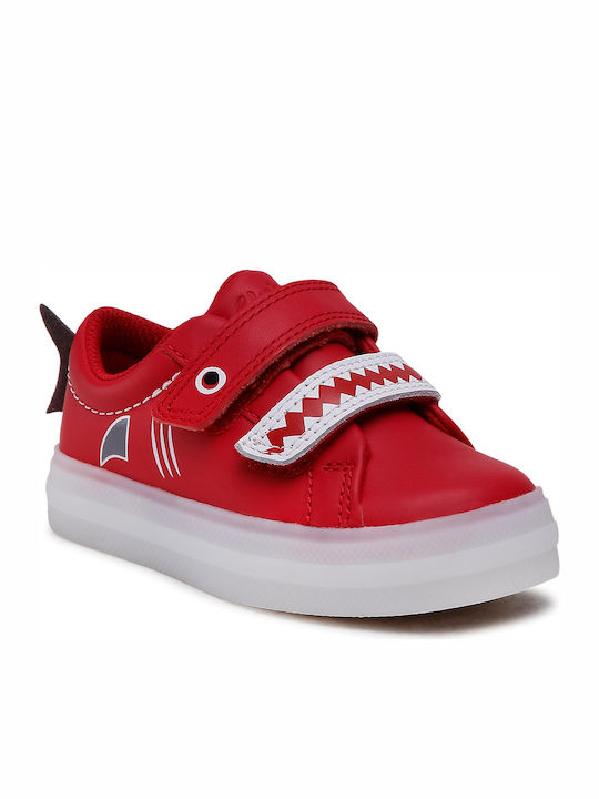 Flare Scale Lo Kids Sneakers Anatomic with Scratch Red