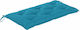 vidaXL Waterproof Garden Bench Cushion Blue 100x50cm.