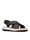 Jemsa Cross Sandale Casual Damă din Piele Anatomici Negru