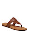 Ugg Australia Gaila Leather Women's Flat Sandals in Brown Color