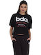 Body Action Women's Athletic Crop Top Short Sleeve Black