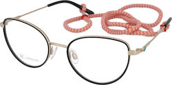 Missoni Damen Metallisches Brillengestell Katze...