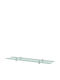 vidaXL 3051501 3051501 Wall Mounted Bathroom Shelf Glass with 2 Shelves 100x10x0.8cm