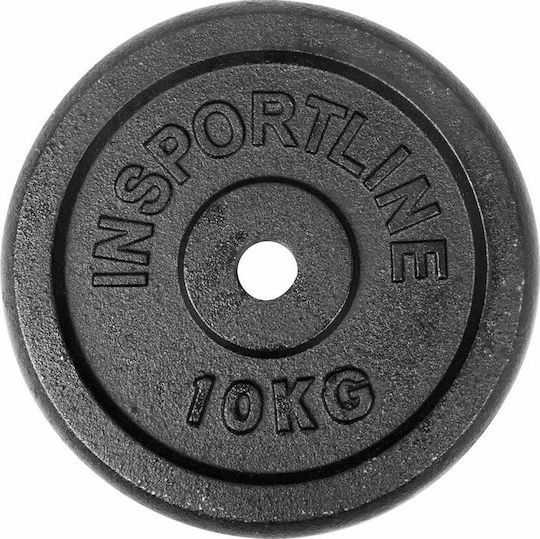 inSPORTline Castblack Set of Plates Metal 1 x 10kg Φ30mm