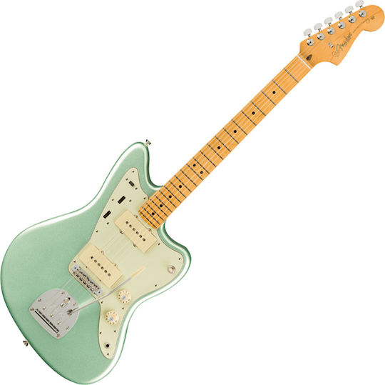 Fender American Professional II Електрическа Китара SG с SS Конфигурация на Пикапите Зелена с Калъф