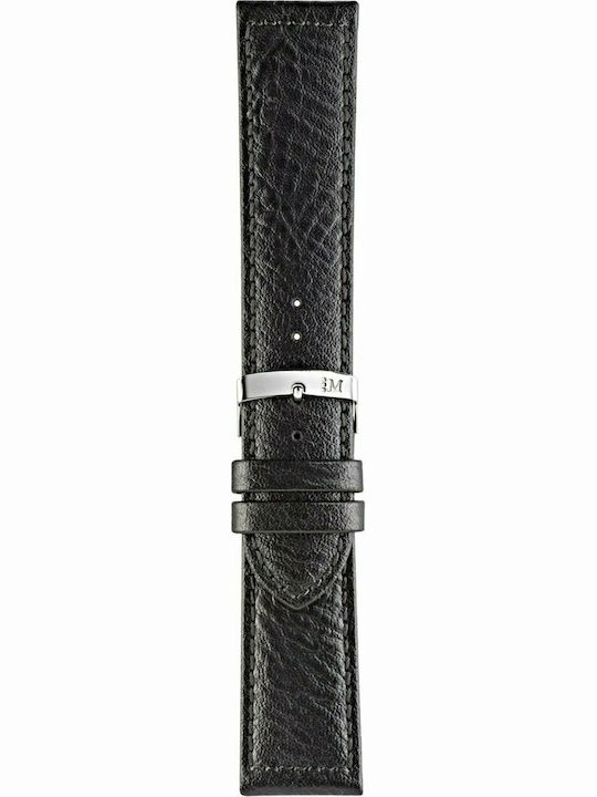 Morellato Panamera Lederriemen Schwarz 24mm