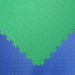 Legendary Tatami 763712833 Δάπεδο Παζλ Γυμναστηρίου 100x100x2.5cm 1τμχ Διπλής Όψης Πράσινο/Μπλε EVA Κόκκινο/Μαύρο (100x100x2.5cm)