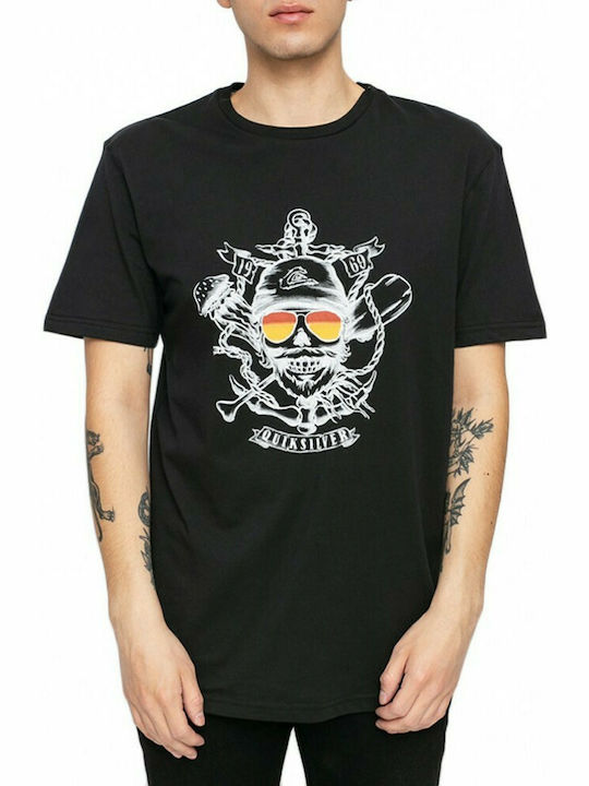 Quiksilver Madeofboness T-shirt Bărbătesc cu Mânecă Scurtă Negru