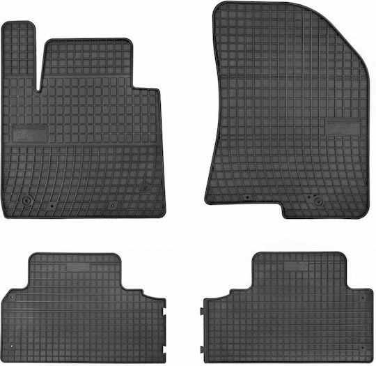 Frogum Set of Front and Rear Mats 4pcs for Kia Carens 2013 Black