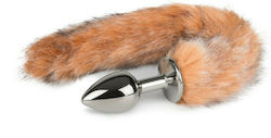 Easytoys Fox Tail Anal Plug Nr.7 Silver / Brown 6.8cm