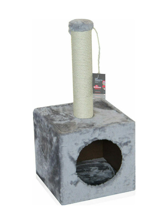 Pet Interest Cube Cat Tree Ονυχοδρόμιο Γατόδεντρο Γκρι 31x31x67εκ.