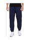 Active Sweatpants with Elastic Navy Blue