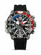 Citizen Promaster Marine Diver Ανδρικό Ρολόι 47mm Χρονογράφος Eco - Drive με Μαύρο Καουτσούκ Λουράκι