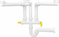 Oscar Plast Plastic Sink Siphon White
