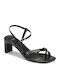 Vagabond Leather Women's Sandals Luisa Black with Chunky Medium Heel