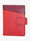 521-110 Leather Men's Wallet Cards Red
