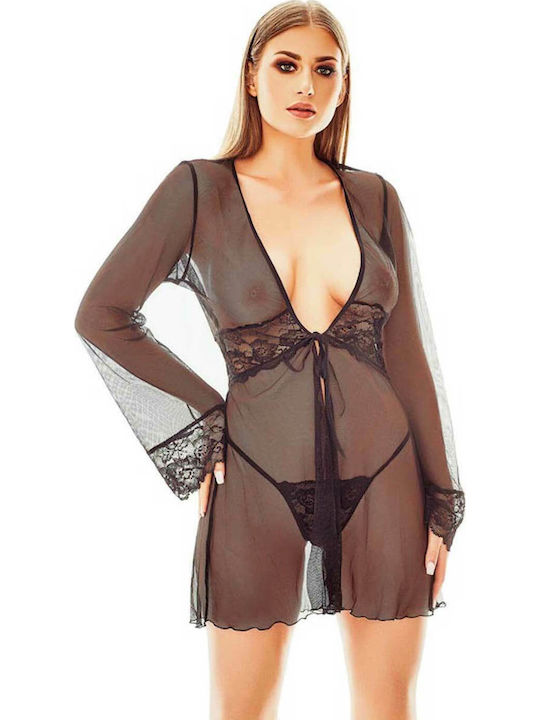 Anais Apparel Pentru Femei Halat Neagră Maxine