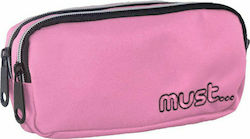 Must Team Monochrome Pencil Case with 2 Compart...