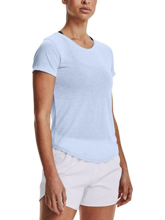 Under Armour Streaker Women's Athletic T-shirt Light Blue