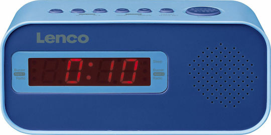 Lenco Tischuhr Digital Kunststoff Blau CR-205