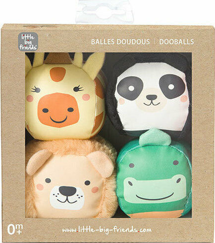 Baby to Love Μπάλα Dooballs Set από Ύφασμα για Νεογέννητα