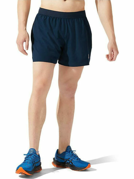 ASICS Road 5in Sportliche Herrenshorts Marineblau