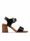 Landra70 Leather Sandals Black