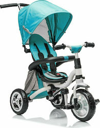 Fun Baby Kids Tricycle Foldable With Sunshade, Storage Basket & Push Handle for 18+ Months Blue