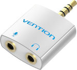 Vention Convertor 3.5mm masculin în 3.5mm 2x femelă Argint 1buc (BDBW0)