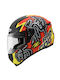 Zeus 811 AL31 Rain God Full Face Helmet 1530gr Μαύρο Ματ-Κόκκινο Fluo 28605498